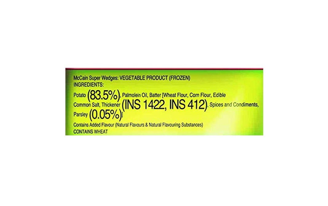 Mccain Super Wedges    Pack  400 grams